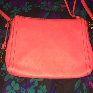 Coral orange pink bag